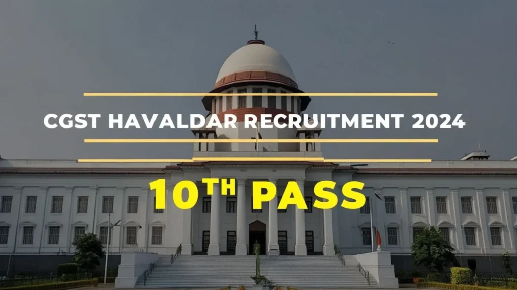 CGST HAVALDAR SPORTS OUOTA BHARTI 2024