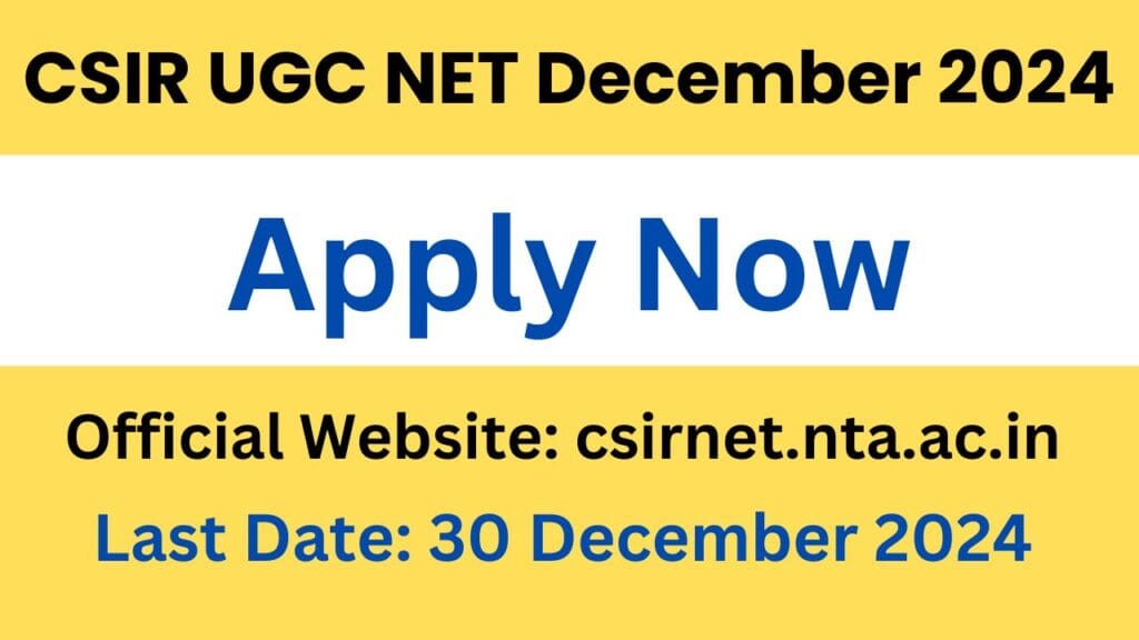 CSIR-UGC-NET-December-2024