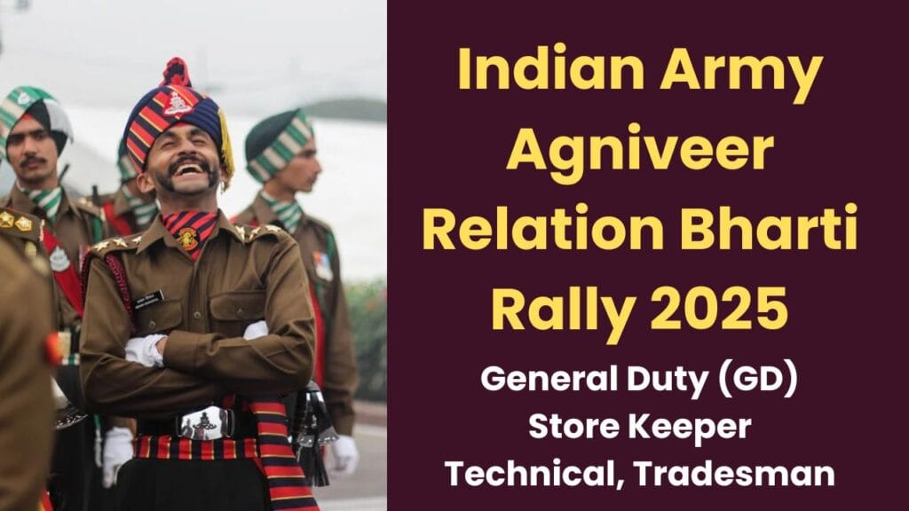 Indian Army Agniveer Relation Bharti Rally 2025 MP Bhopal
