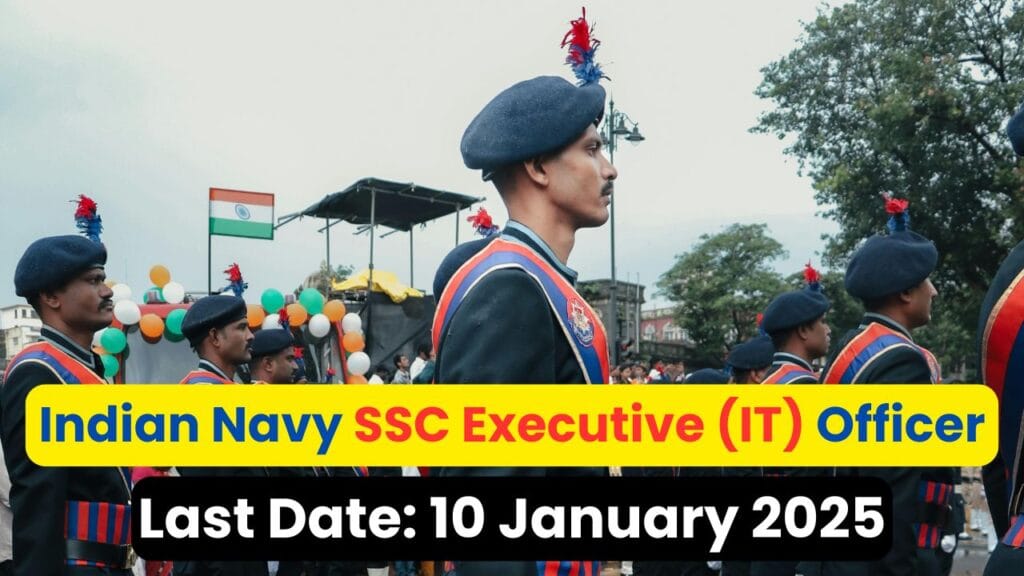 Indian Navy SSC Executive (IT) Officer Recruitment 2025